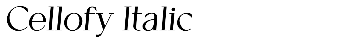 Cellofy Italic